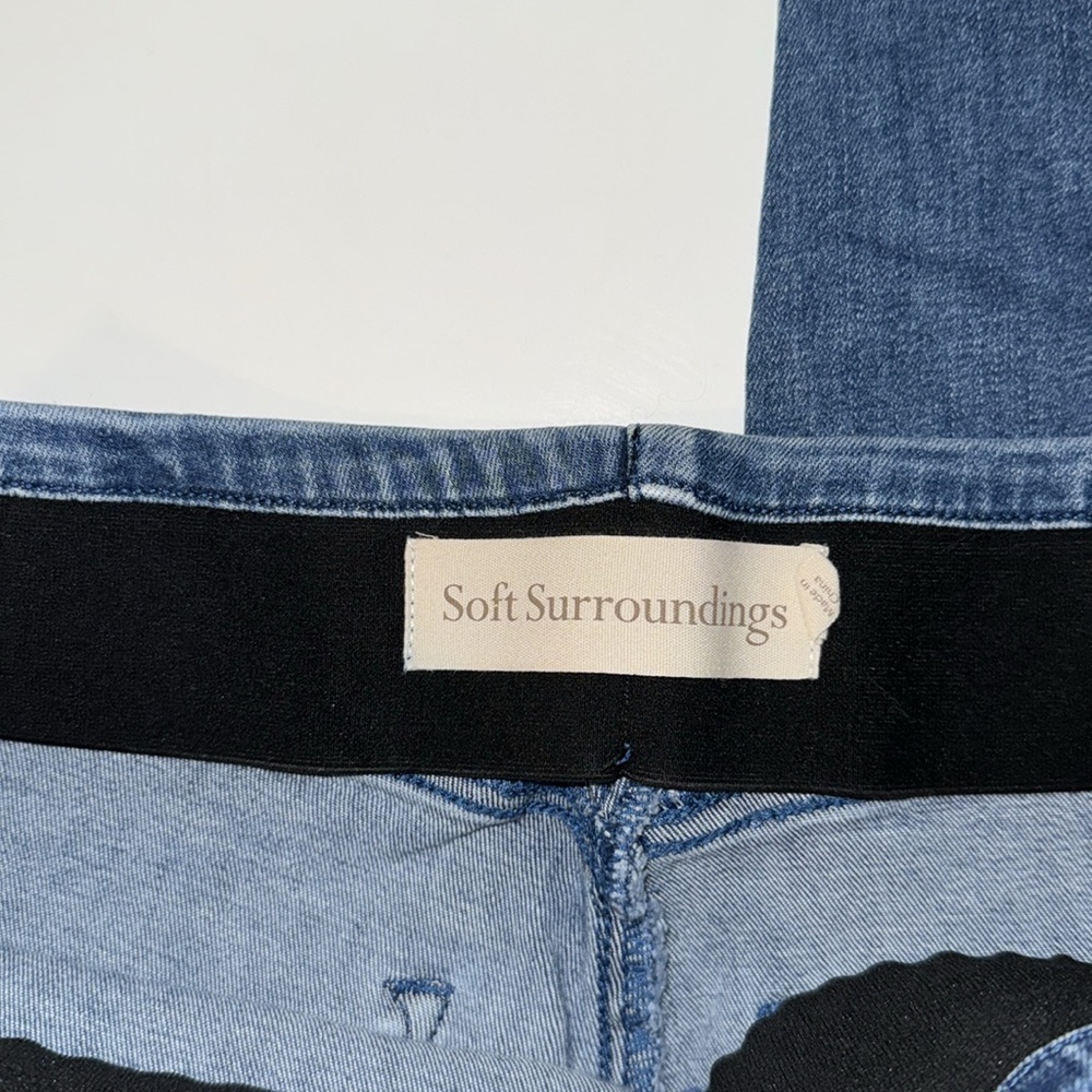 Soft Surroundings Dark Blue Stretch Jeans - Picture 2 of 3